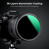 K&F CONCEPT KF01.1995 82mm Nano-X PRO Series ND1000 Filter HD Ultra-Thin Copper Frame 36-Layer Coating Anti-Reflection Green Film