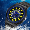 SANDA 3207 Fashion Waterproof  Electronic Sports Watch(White+Blue)