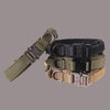 Heavy Duty Nylon Dog Collar, XL (53-63cm), Khaki, Padded Handle