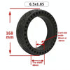 6.5x1.85 Solid Tire Honeycomb Tire Electric Scooter Tire,Specification: 36mm Card Slot
