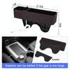 1 Pair Car Multi-functional Seat Crevice USB Storage Box(Wine Red)
