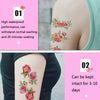 50 PCS Literary Small Fresh Flower Tattoo Sticker Rose Waterproof Lasting Arm Sticker(Q-003)