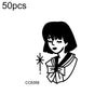 50 PCS Bad Girl Waterproof Dark Tattoo Stickers(CC6358)