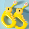 2 PCS RAOYI Cartoon Small Yellow Chicken Soft Hair Toothbrush(Yellow)