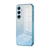For Samsung Galaxy A56 Gradient Glitter Powder Electroplated Phone Case(Blue)