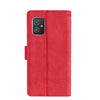 For Asus ZenFone 8 ZS590KS Skin Feel Crocodile Texture Magnetic Clasp PU Leather Phone Case(Red)