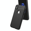 For iPhone X / XS Litchi Texture TPU Protective Back Cover Case (Black)