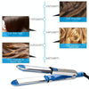 2 in 1 Titanium Hair Straighter Curler Iron(Blue)