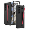 For Samsung Galaxy Z Fold6 GKK Magnetic Integrated Phone Case with Pen Slots, Include Pen(Black+Red)