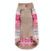 Christmas Snowflake Dog Jumper, Rose Red, Size L