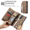 For Samsung Galaxy S25 Ultra 5G CaseMe 008 Detachable Multifunctional Leather Phone Case(Brown)