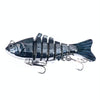 HENGJIA 10cm 24g Bionic Multi-Section Fish Bait Plastic Electroplating Fake Bait(5)