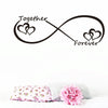 Together Forever English Letter Bedroom Carved Wall Sticker