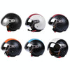 GXT Electric Vehicle Half Cover Four Seasons Retro Helmet, Size: M(Black Orange)