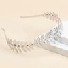 2pcs Tree Leaves Hair Band Headband Bridal Headdress Hair Accessories(Silver)