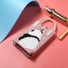 Panda Knitted Mini Crossbody Phone Bag For 6.9 inch and Below Phones(Pink)