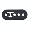 Universal Car 4 Holes Adjustable Rubber Mounting Bracket Exhaust Tube Hanging Rubber Tube(Black)