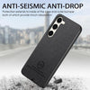 For Samsung Galaxy A13 5G / A04s Twill Fabric Leather Skin Back Phone Case(Black)