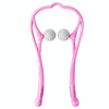 Manual Cervical Massager Home Multi-Function Shoulder And Neck Massage Roller, Shape: Ordinary Pink