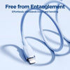 JOYROOM SA29-AL3 3A USB to 8 Pin Liquid Silicone Fast Charging Data Cable, Length: 1.2m(Blue)