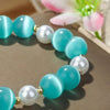 S2204-2 Blue Opal Crystal Beaded Bracelet Ladies Natural Crystal Bracelet