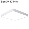 Macaron LED Square Ceiling Lamp, Stepless Dimming, Size:30cm(White)