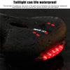 WEST BIKING YP0801083 Bicycle Taillight Thickened Soft And Comfortable Mountain Bike Seat Cushion(BlackRed)