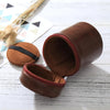 Small Lens Case Zippered PU Leather Pouch Box for DSLR Camera Lens, Size: 11x8x8cm(Coffee)