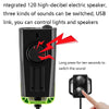 3 In 1 Wireless Bicycle Code Meter Lamp Strong Light Front Light, Colour: Green
