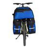 Mountain Bike Bicycle Rear Shelf Bag Camel Bag(Black Blue)