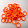 20pcs / Pack Girls Kids Rubber Bands Ponytail Holder Elastic Hair Bands(Deep Orange)