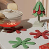Christmas Tree Heat Resistant Table Mat Household Foldable Thermal Insulated Placemat Pot Mat, Style: Square Base