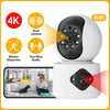 4MP HD Smart WiFi Camera, Indoor PTZ Security Cam, AU Plug, White