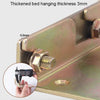 Bed Hinge Pendant Bed Accessories Furniture Hardware Corner Code With Screws, Model: Lengthened And Enlarged