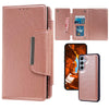 For Samsung Galaxy S25 5G Multifunctional 7-Card Wallet Leather Phone Case(Rose Gold)