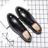 Autumn and Winter Shoes Men British Pointed Business Dress Shoes, Size:39(Black)