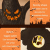 Halloween Ghost Face Tree Stump Lantern LED Candle Lights Decoration Holiday Ambience Ornament