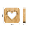 FS-T2158W Romantic Valentine Birthday Gift Wooden Night Light Home Decoration Decoration(Warm White)