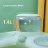 Automatic Dog Water Bowl with Food Bowl, Green, 1.4L