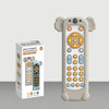 Baby Simulation TV Remote Control Music Toy with Light and Sound 3 Language Mode, Color: White With Koala Silicon Cover