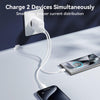 JOYROOM JR-TCF12 20W Dual USB-C / Type-C Fast Charger, Specification:EU Plug(White)