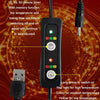 USB Electric Heating Outdoor Windproof And Warm Knitted Hat, Size: 24x24cm(Black)