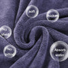 30x30cm Nano Thickened Large Bath Towel Hairdresser Beauty Salon Adult With Soft Absorbent Towel(Dark Purple)