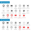 3.5" Car HUD Head-Up Display OBD2+GPS Dual Mode Speedometer
