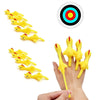 10 PCS Stretching Finger Ejection Turkey Sticky Tricky Toy(Yellow)