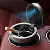 BEN.JACK Ashtray With Cover Personality Multi-Function Universal Car Ashtray(Silver)