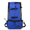 Ventilated Pet Backpack Carrier, Large Blue - Breathable & Durable