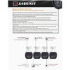 4CH 1080p HD IP Camera NVR Kit, Night Vision, Motion Detection