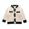 Girls Cardigan Autumn Winter Knitted Sweater Camellia Jacket, Size:  73cm(Tibetan)