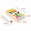 LED Light Switch Busy Board Fishing Game Kids Educational Toy